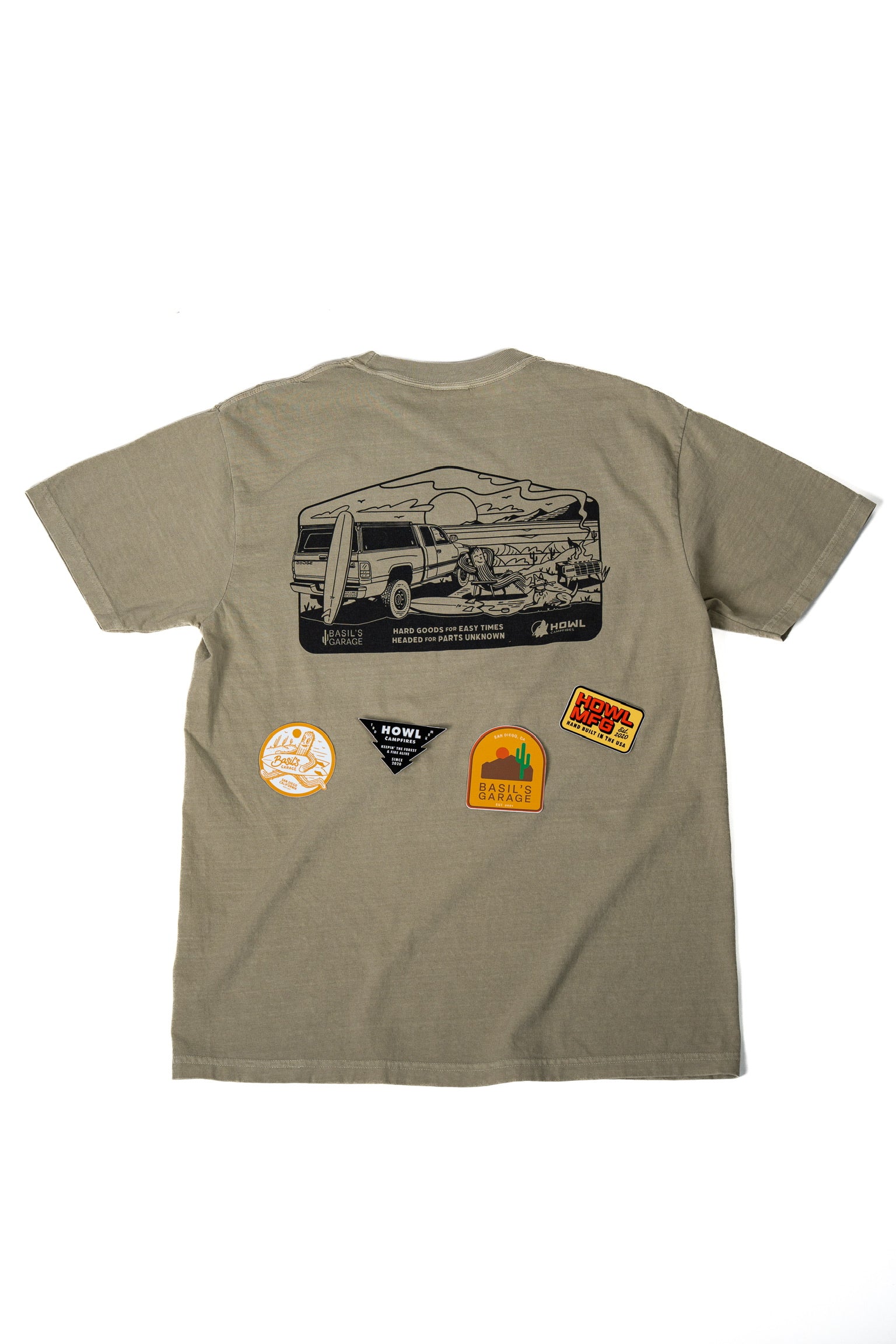 The Giveaway Baja Shirt + Sticker Bundle