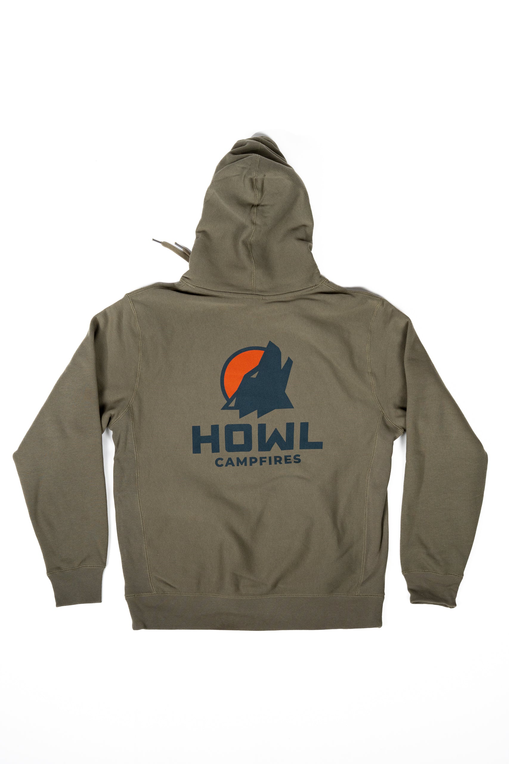 Heavyweight Olive Howl Hoodie