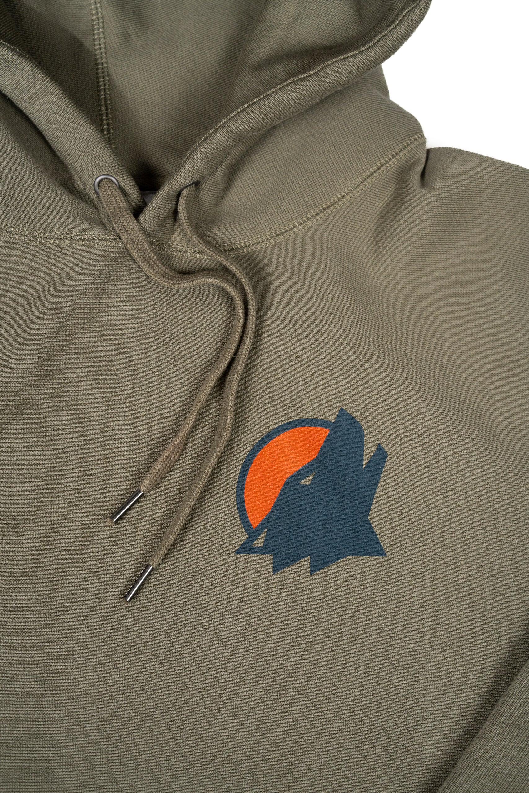 Heavyweight Olive Howl Hoodie