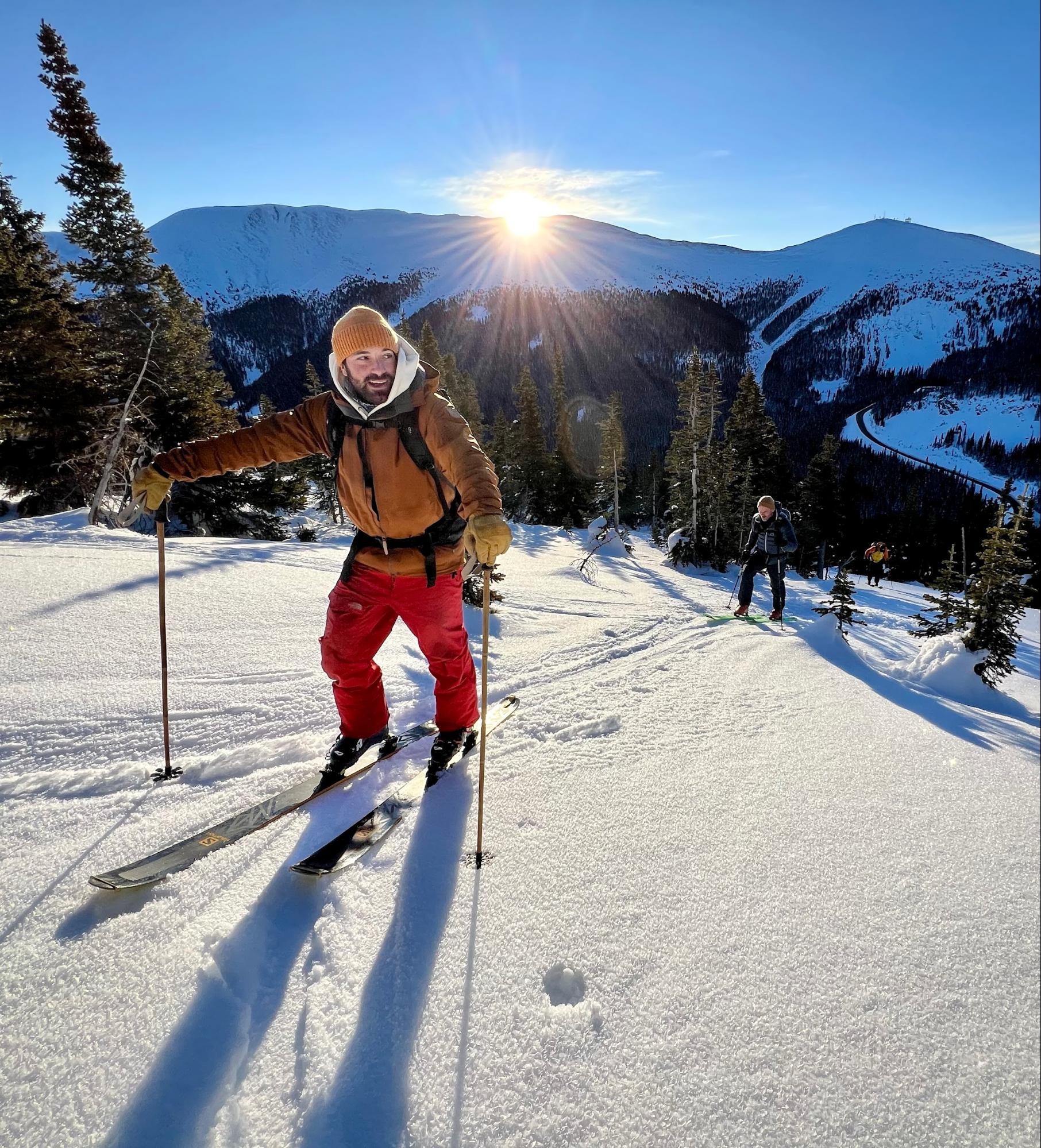 Do yourself a favor. Take a propane fire pit skiing.