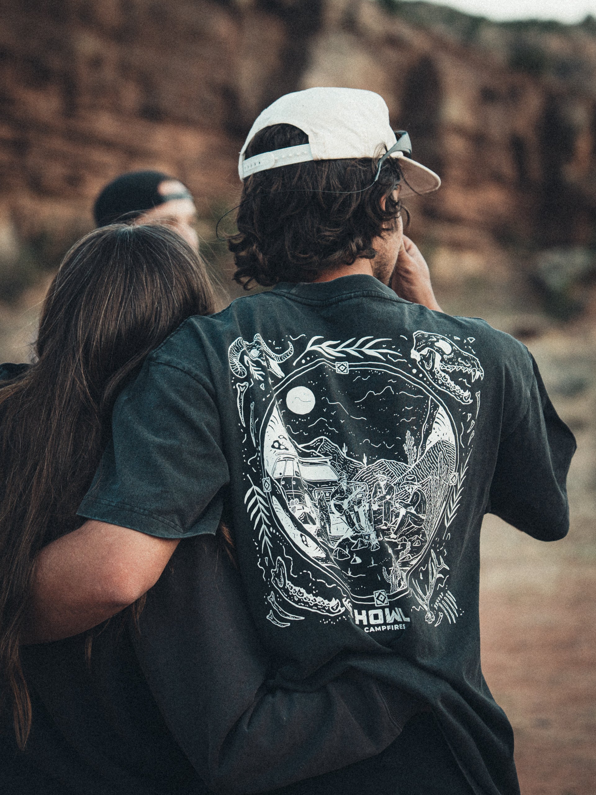 Skeleton Cowboys Heavyweight Tee — Vintage Black