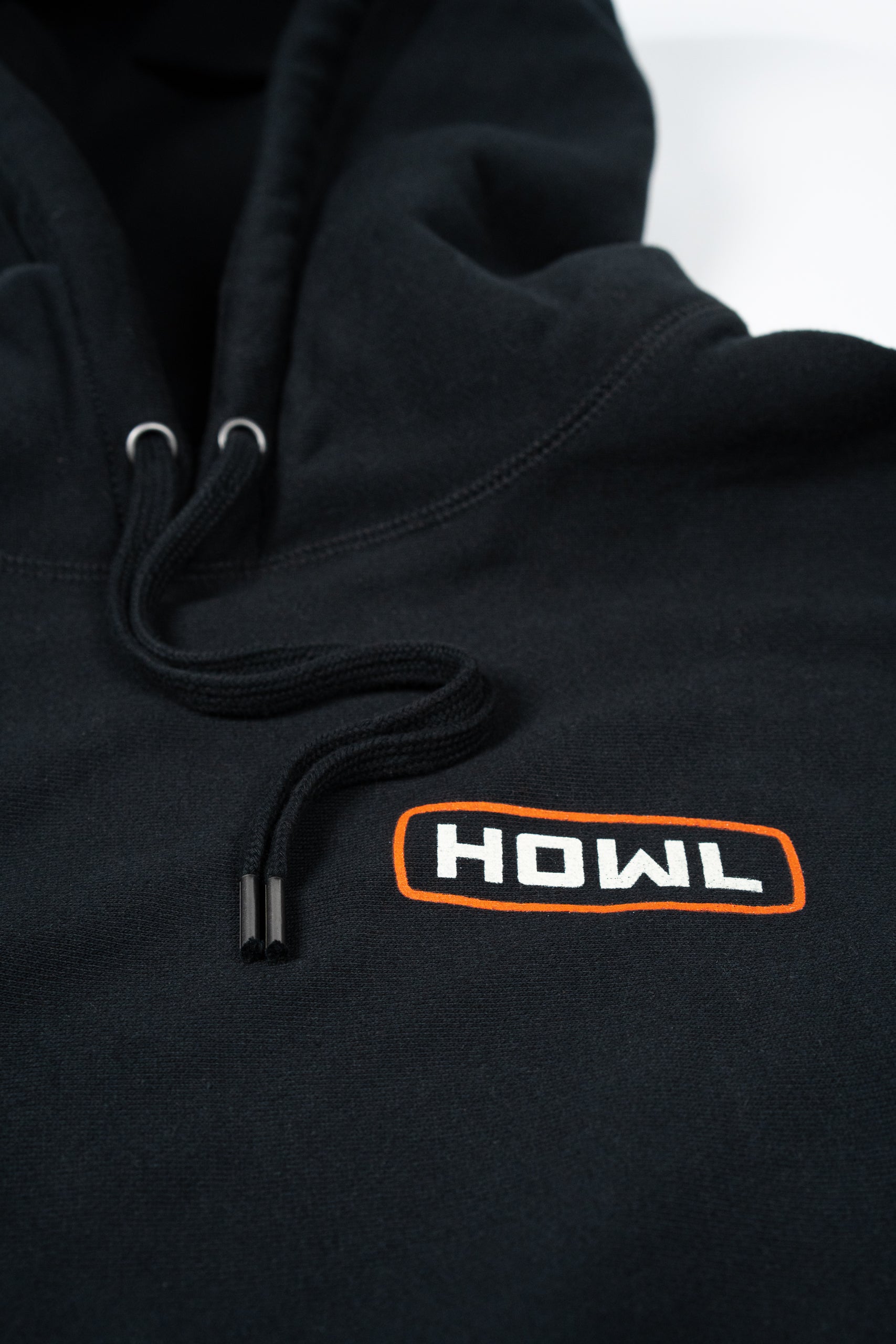 Heavyweight Black Howl Hoodie