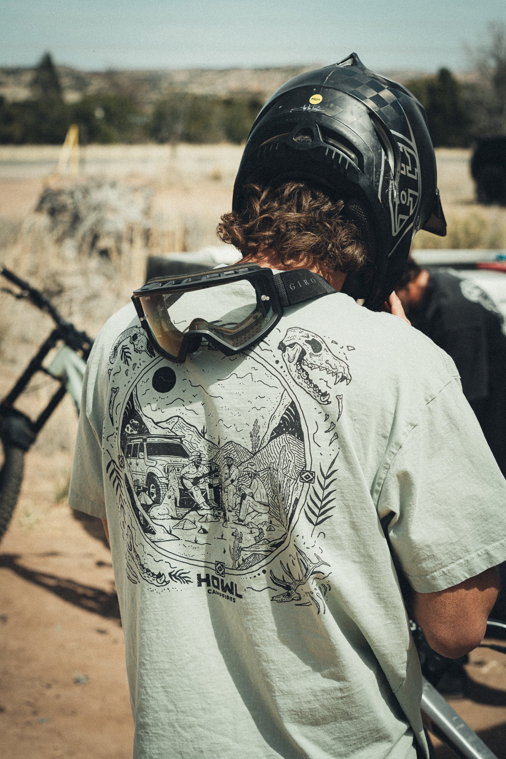 Skeleton Cowboys Heavyweight Tee - Sage