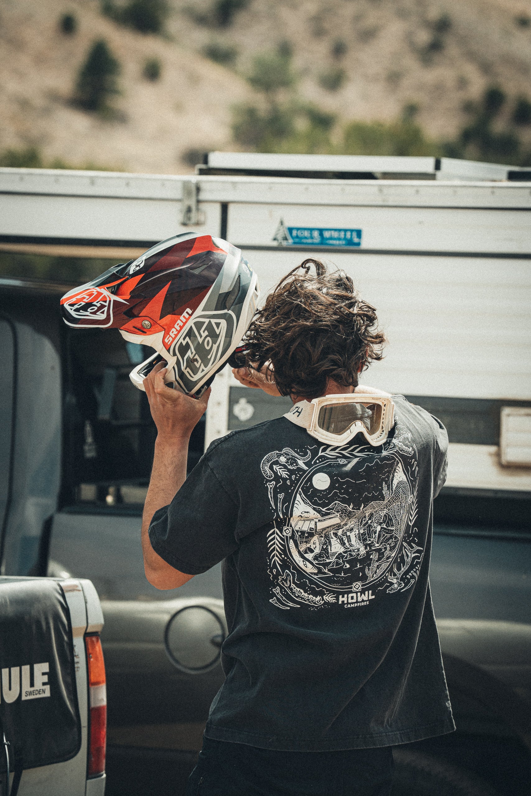 Skeleton Cowboys Heavyweight Tee — Vintage Black