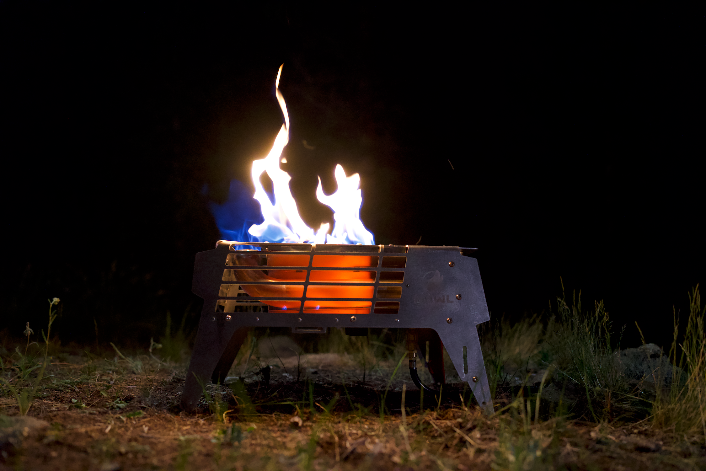 portable propane fire pit with big flame